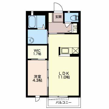 クラヴィエーS伍番館の間取り