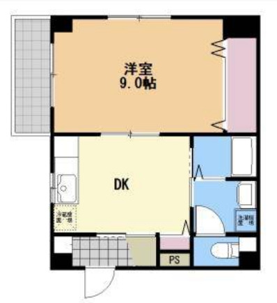 中田マンションの間取り