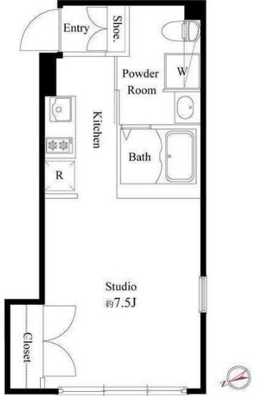 Ｌａ　Ｐｅｒｌａ　Ｏｇｉｋｕｂｏの間取り