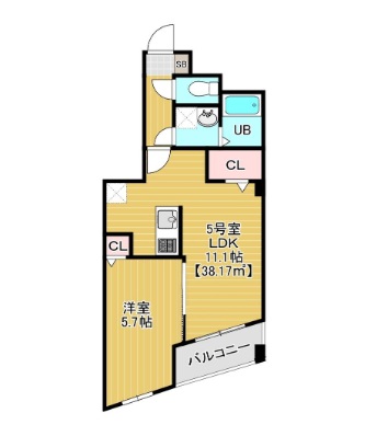 グランディオ検見川の間取り