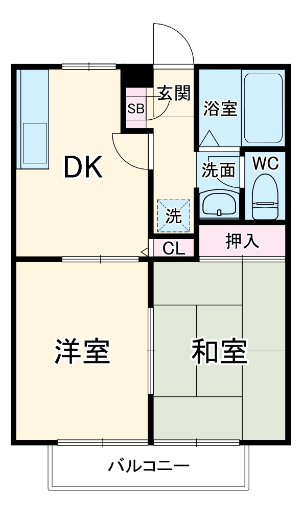TAKAOハイツの間取り