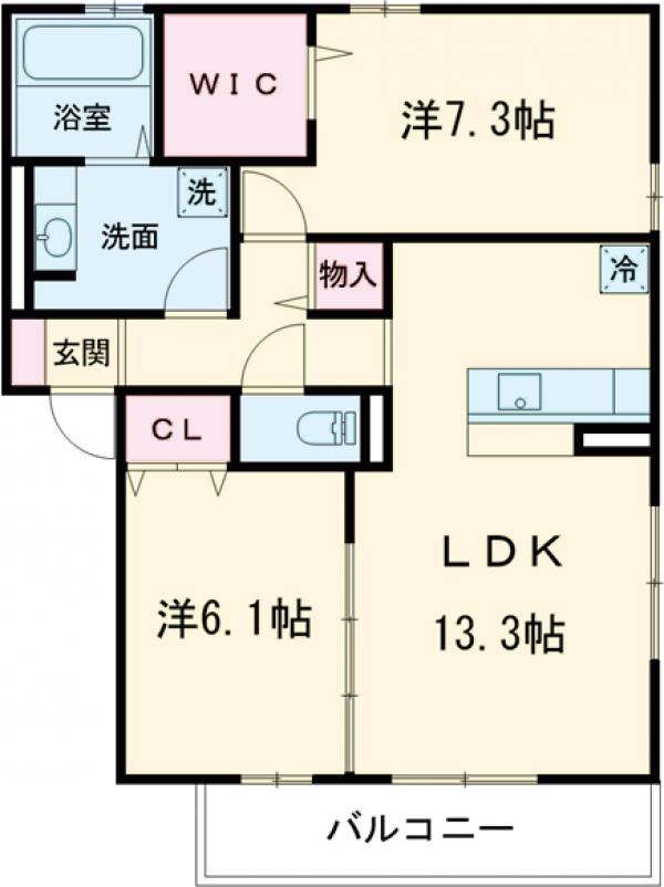 アビタシオン桂川の間取り