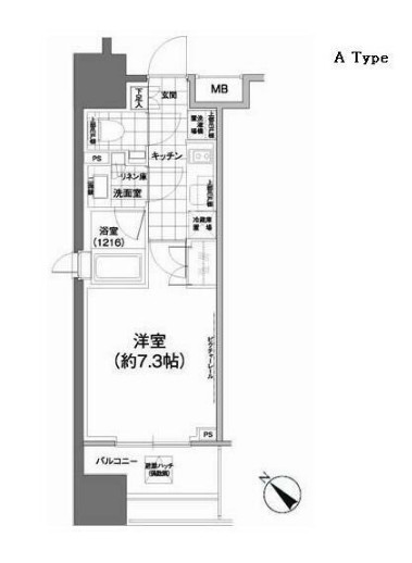 パークハビオ武蔵小山の間取り