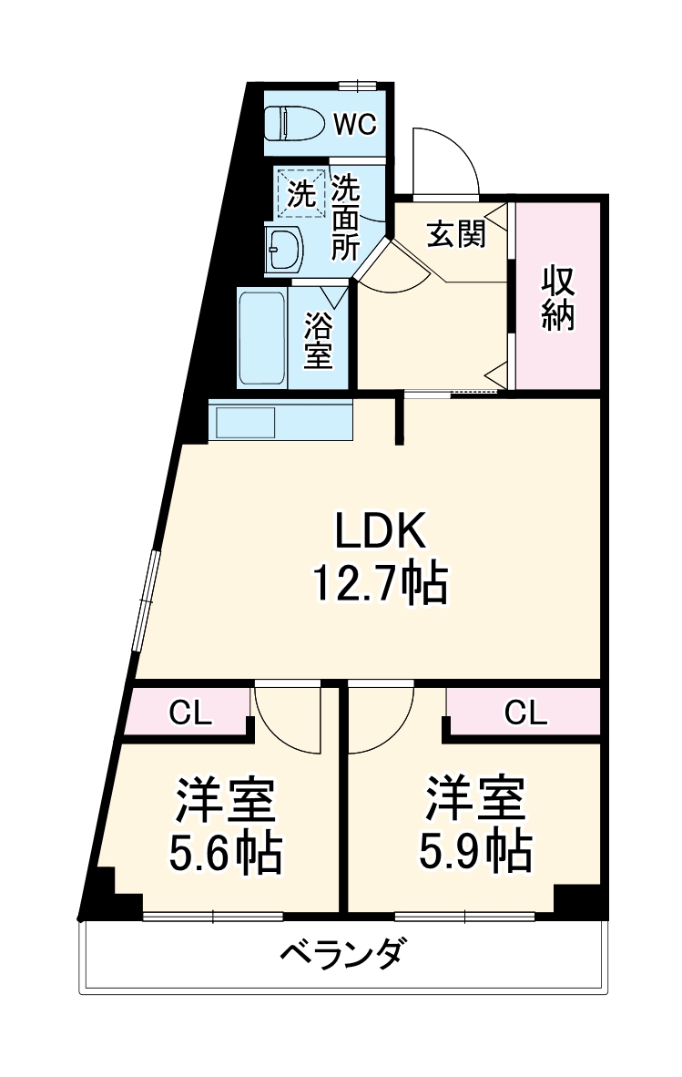 丸美ハイツの間取り