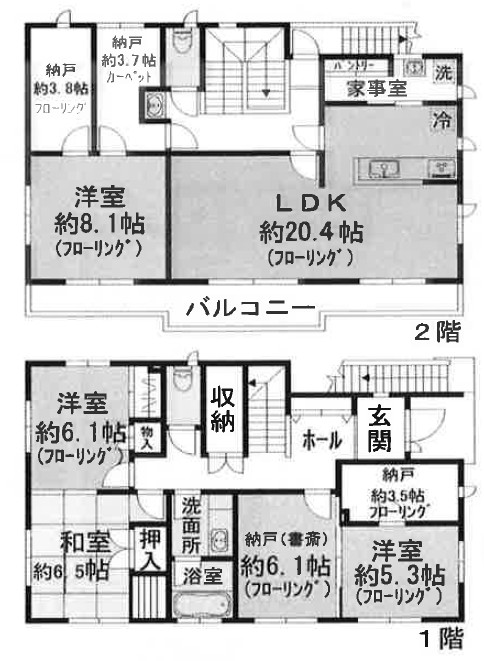 下井草4丁目戸建の間取り