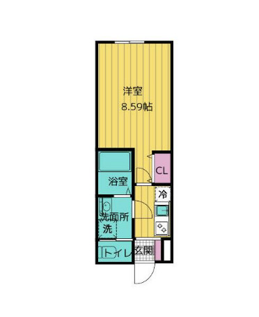 クリオ ラモード神楽坂の間取り