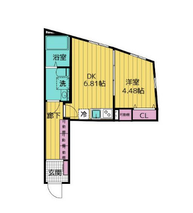 クリオ ラモード神楽坂の間取り