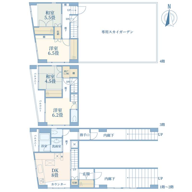 アンドギャラリービルの間取り