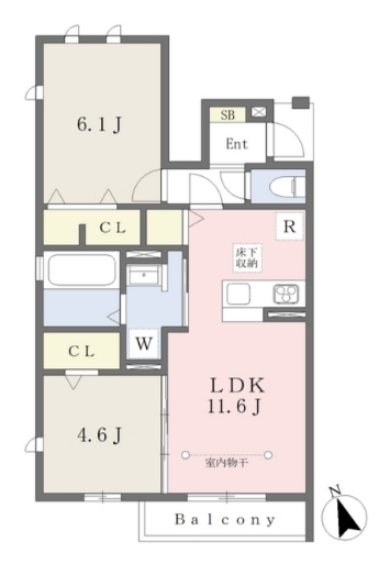 アラリア千川上水の間取り