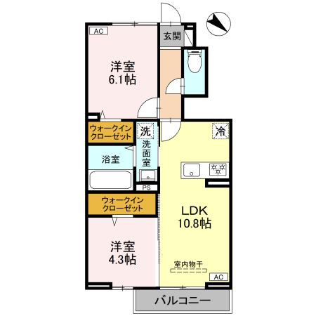 CLASSEUM桶川泉Ⅰの間取り