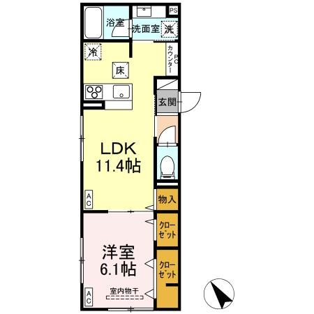D-PRECIOUS立川高松町の間取り