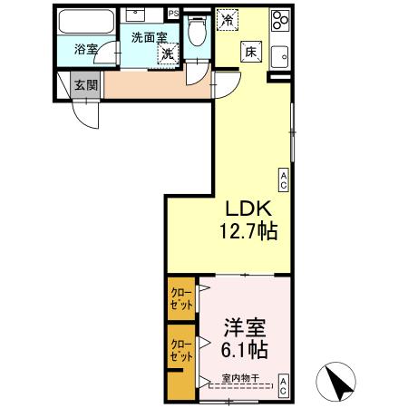 D-PRECIOUS立川高松町の間取り