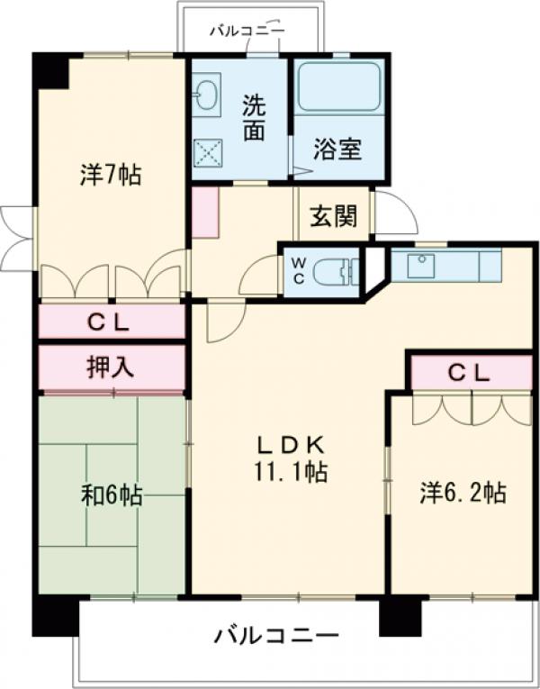 シルエラ南庄の間取り