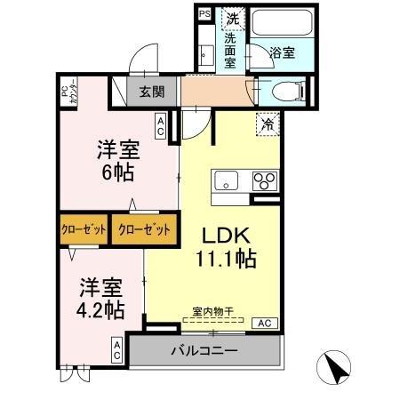 D-PRECIOUS立川高松町の間取り