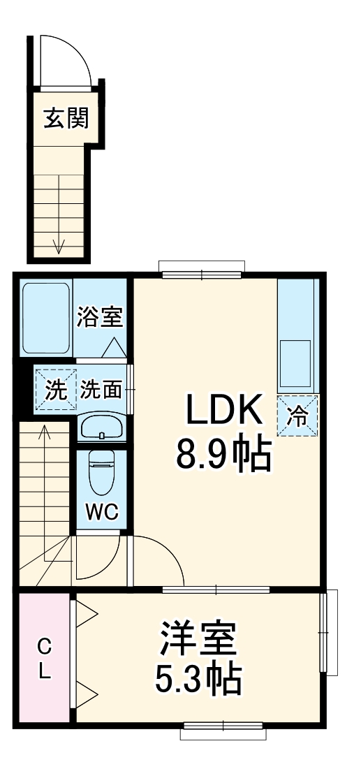 ナリトモ赤井Aの間取り