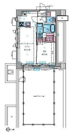 ジェノヴィア四谷三丁目グリーンヴェールの間取り