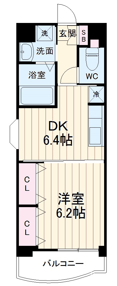 アジュール溝口の間取り