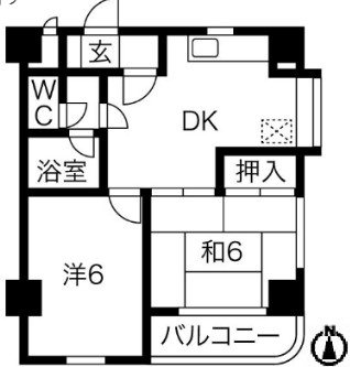 キャッスルミヤザキの間取り