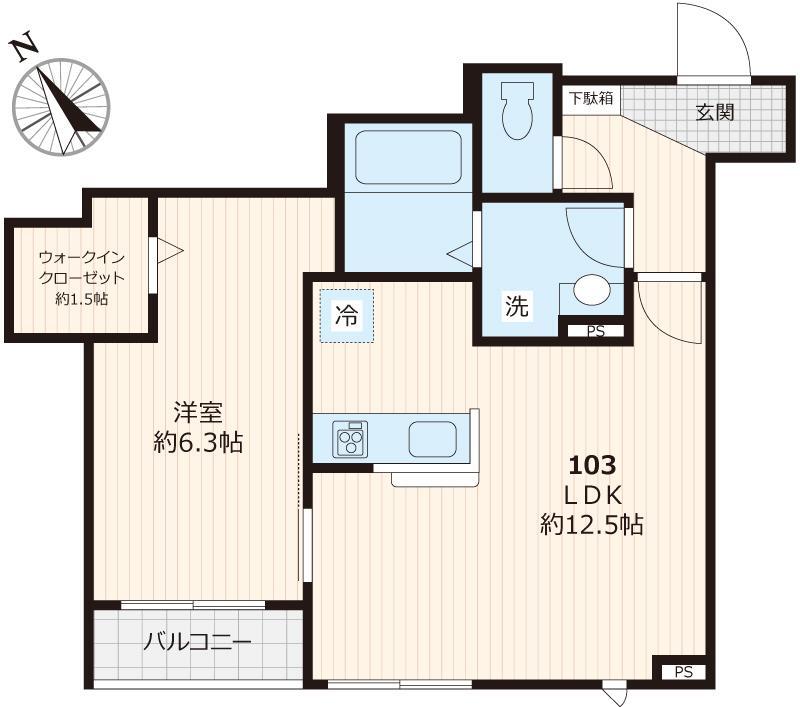 ヴェルデ・MⅡの間取り