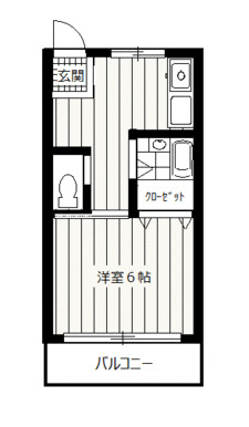 ハイム片倉Ⅱの間取り
