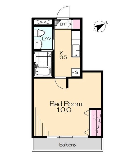 アパートメントありがとうの間取り