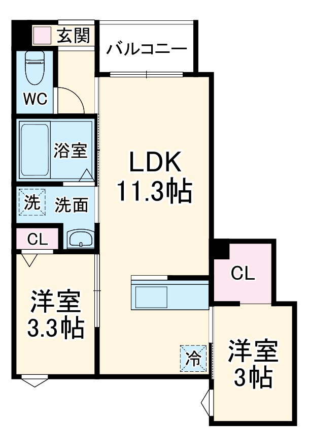 REGALEST六番町の間取り