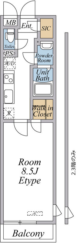 (仮称)リブリ・八王子市台町の間取り