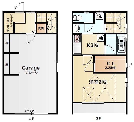 ライズ.GDの間取り