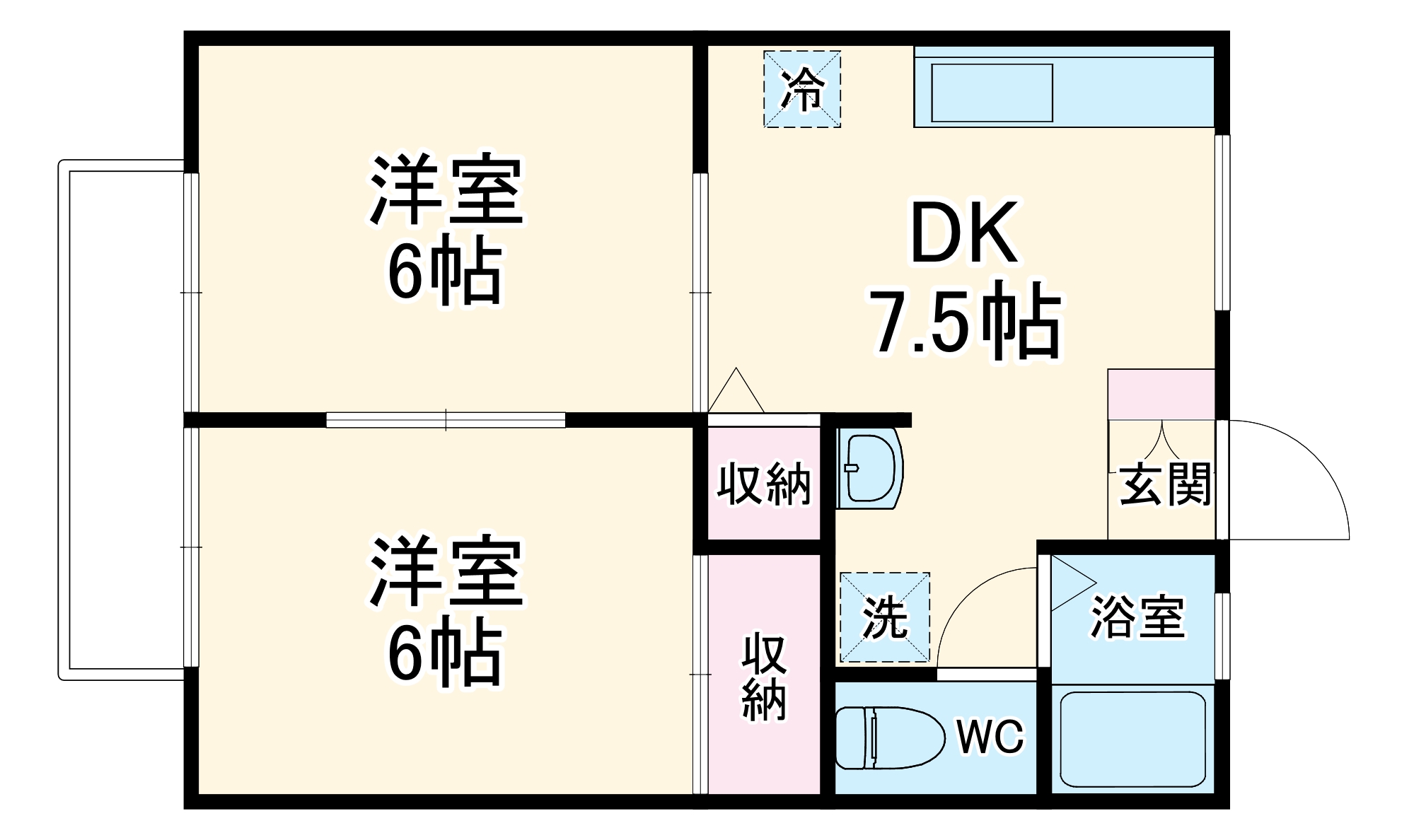 サンシティ清水の間取り