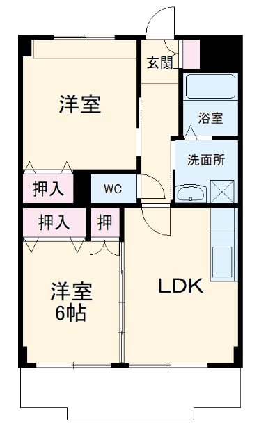 クレール文教の間取り