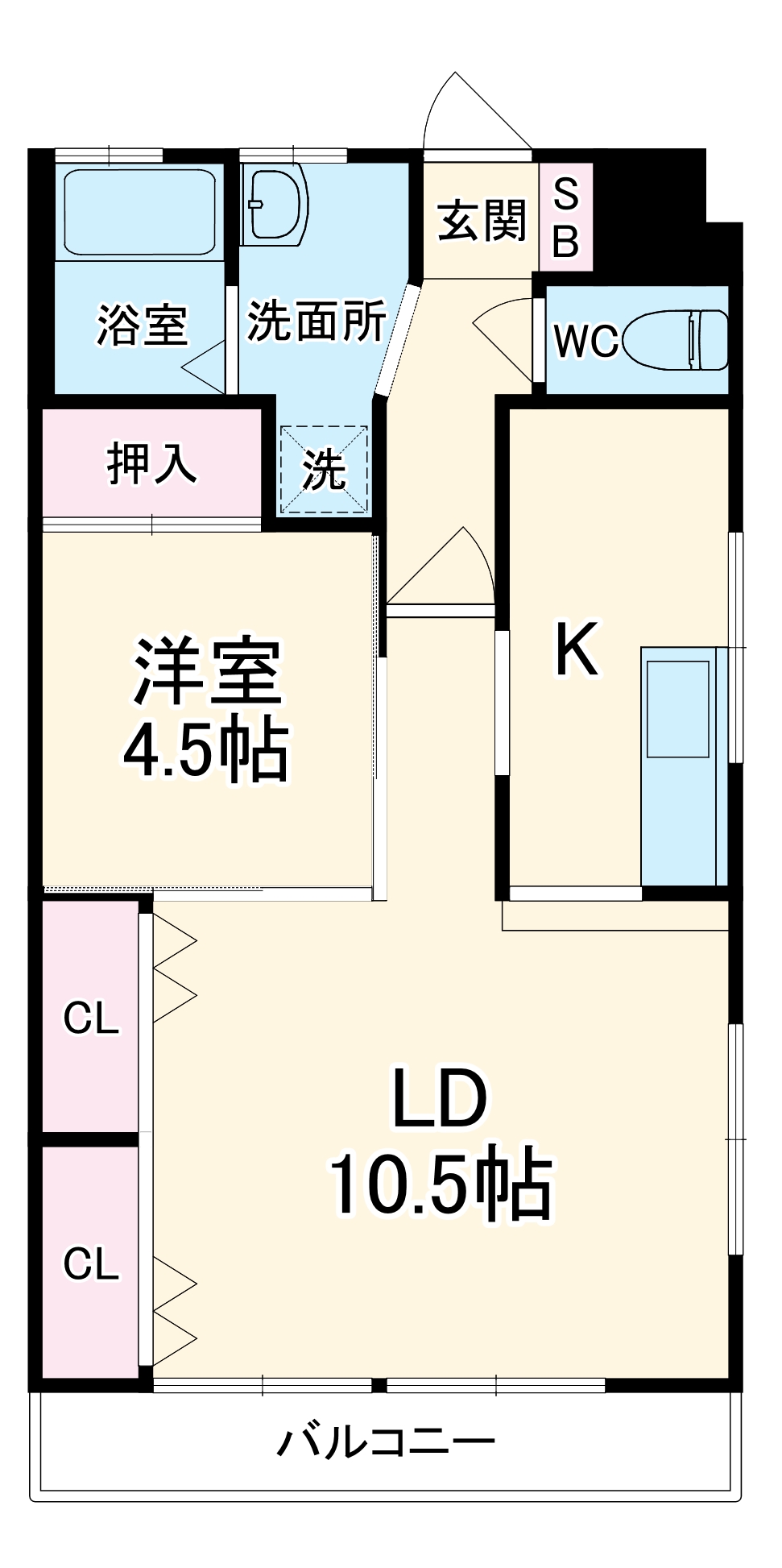 コーポ川口の間取り