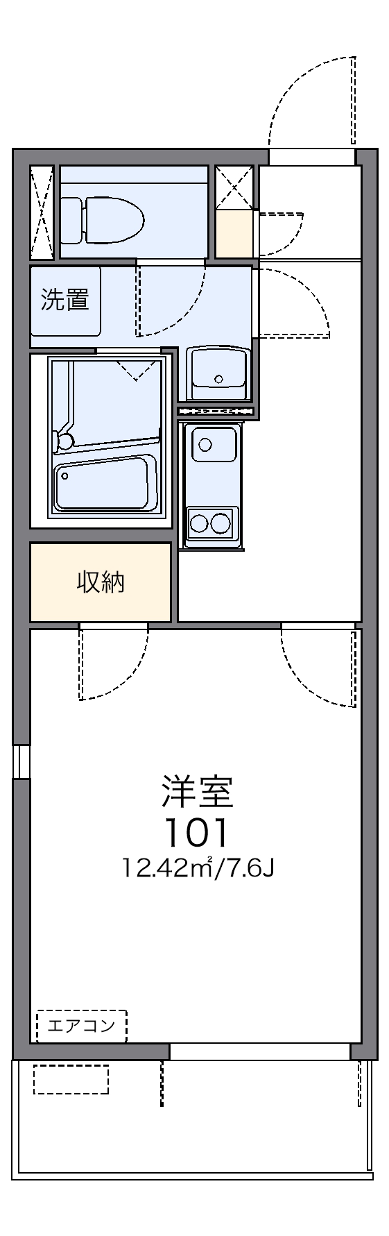 レオネクストル　ソレイユの間取り