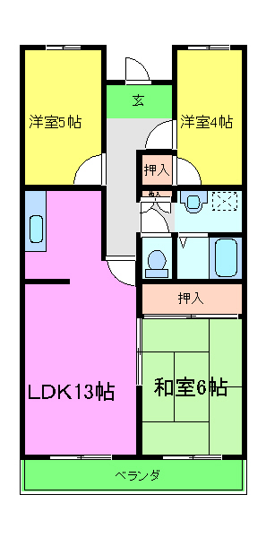 アメニティパレス千代川の間取り