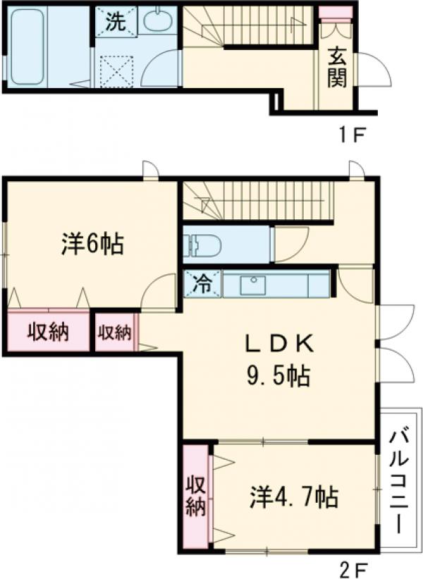 プリシード吉祥寺EASTの間取り