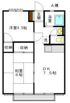 コーポ諏訪Aの間取り