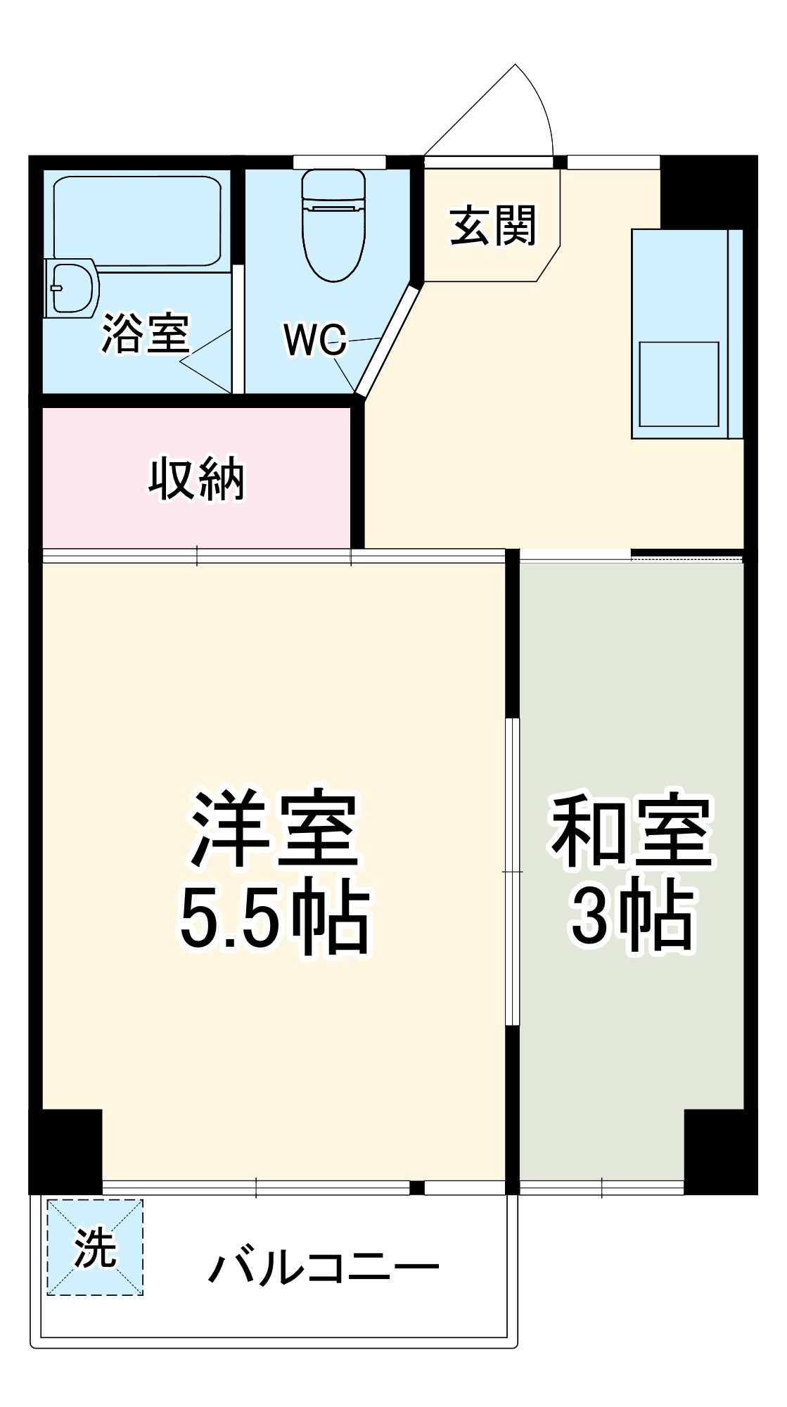 林マンションの間取り