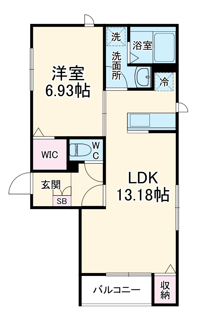 Luce A棟の間取り