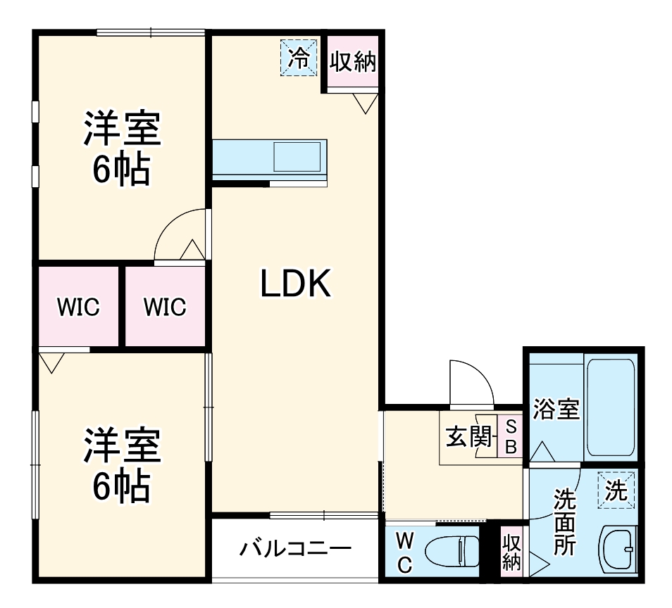 Luce A棟の間取り