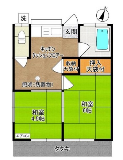 コーポ多摩川の間取り