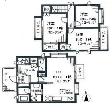 ヴェルドミール梶ヶ谷の間取り