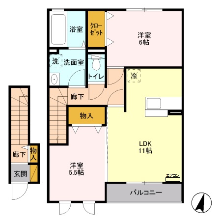 Gardens Ⅱの間取り