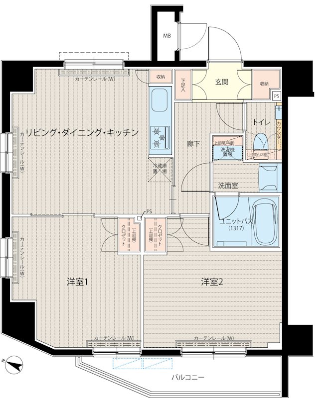 ルーブル中板橋六番館の間取り