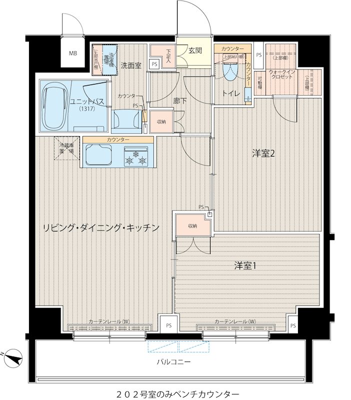 ルーブル中板橋六番館の間取り