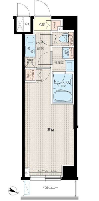 ルーブル中板橋六番館の間取り