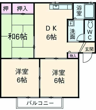エスポアール北豊中の間取り
