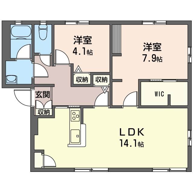 トロピカルハイツCの間取り