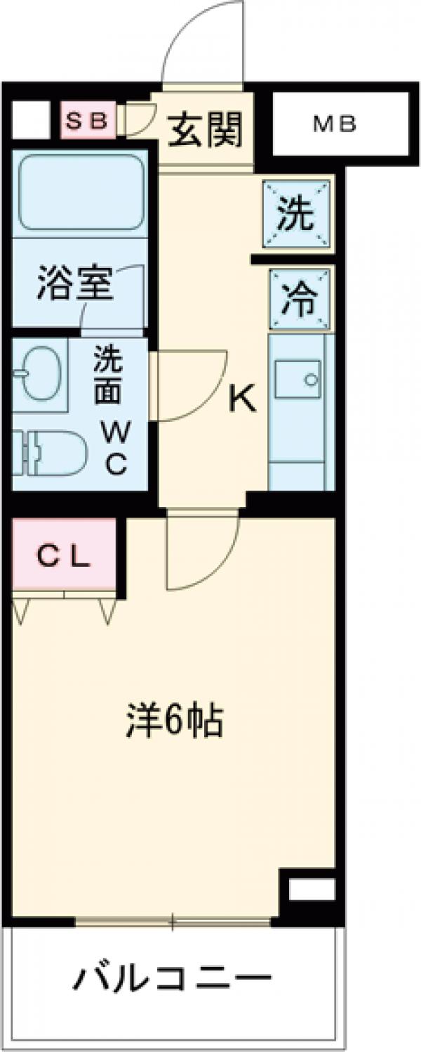 白鳥の完工年月(2022年9月)築の賃貸マンションの間取り