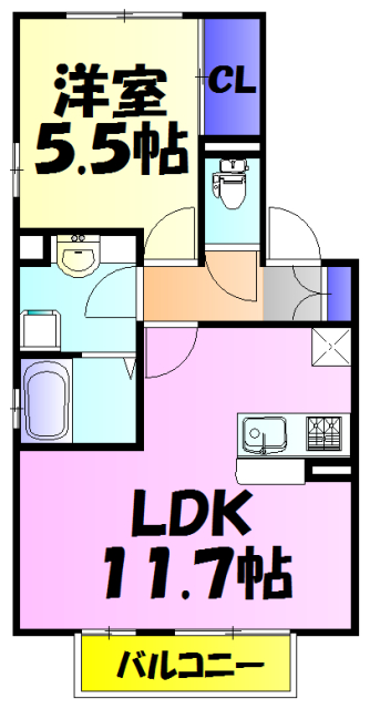 アン・プレールの間取り