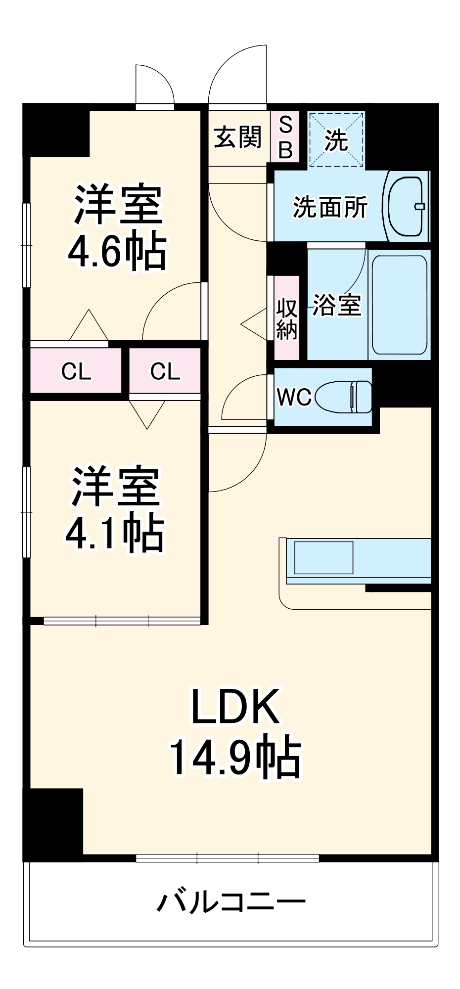 仮称)川口元郷一丁目プロジェクトの間取り