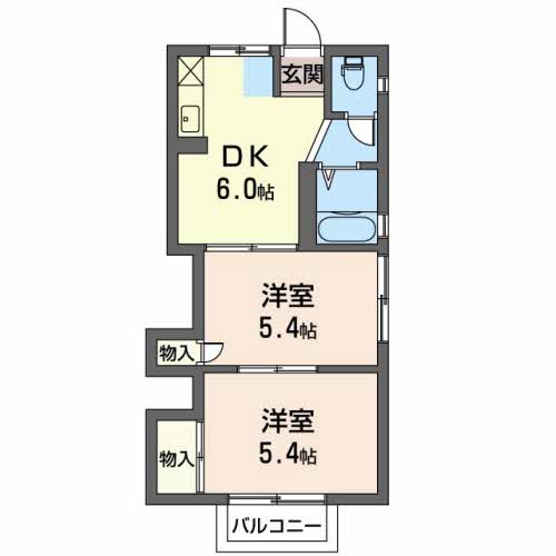 シャトレオーズ舞阪の間取り